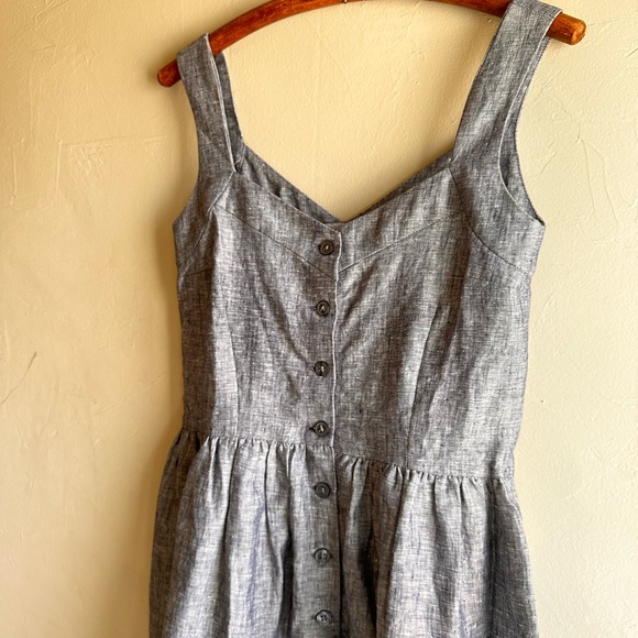 Liz Alig linen sleeveless halter sundress - Picture 4 of 8